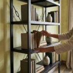 PRITI Wooden Bookcase 120 cm Black - Image 2