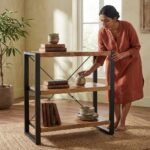 PRITI Wooden Bookcase 90 cm