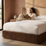 PRITI Brown Wooden Bed - Image 2