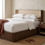 PRITI Brown Wooden Bed - Image 3