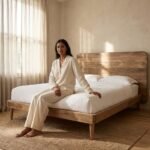 PRITI King Size Bed Frame (Solid Wood)