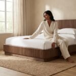 PRITI Panel Bed (Solid Wood) - Image 2