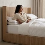 PRITI Solid Mango Wood Shelter Bed - Image 3