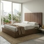 PRITI Wood Bed - Queen