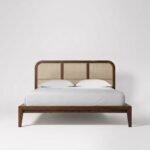 PRITI Wood Cane Bed