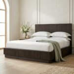 PRITI Wooden Panel Bed (Solid Wood )