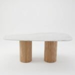 6-Seater Marble Top Dining Table - PRITI - Image 4