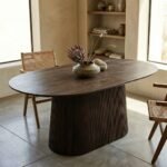 Dining Table Dark Brown 180 cm (Solid Wood) - PRITI