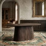Dining Table Dark Brown 180 cm (Solid Wood) - PRITI - Image 4
