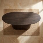 Dining Table Dark Brown 180 cm (Solid Wood) - PRITI - Image 5