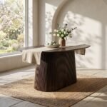 Dining Table Dark Brown 180 cm (Solid Wood) - PRITI