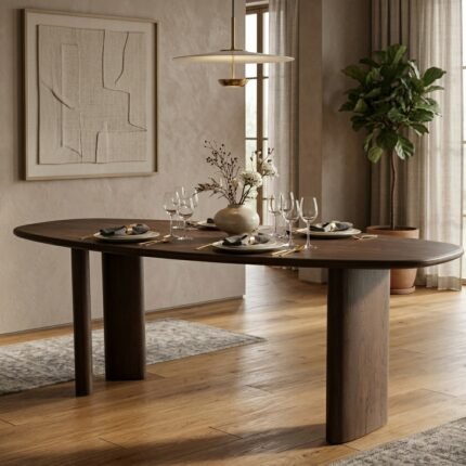 DINING TABLE WALNUT W220/D90/H76 - PRITI