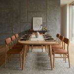 Oval Dining Table 220x100 cm Solid Wood - PRITI - Image 3