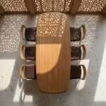 Oval Dining Table 220×100 cm Solid Wood – PRITI