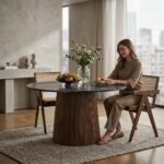 PRITI luxurious marble Top Dining Table