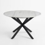 PRITI marble With Metal Leg Dining Table