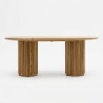 PRITI Oval Dining Table - Natural - Image 4