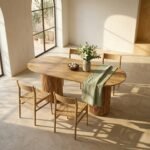 PRITI Oval Dining Table - Natural - Image 3