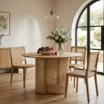 PRITI Round Dining Table - Natural