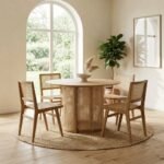 PRITI Round Dining Table - Natural - Image 3