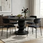 PRITI Round Dining Table (Solid Wood )