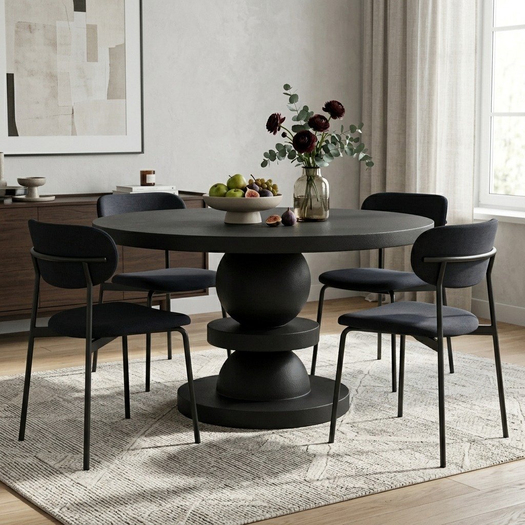 PRITI Round Dining Table (Solid Wood ) PRITI Round Dining Table (Solid Wood )