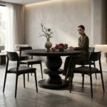 PRITI Round Dining Table (Solid Wood )