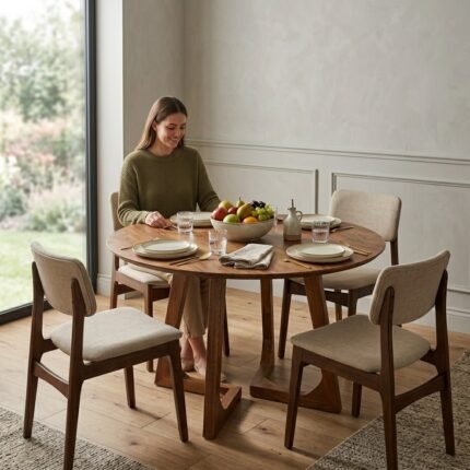 PRITI Solid Wood Dining Table