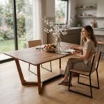 PRITI Solid Wood Dining Table