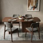 PRITI Solid Wood Dining Table 32 - Image 3