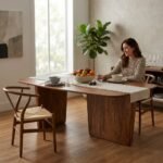 PRITI Solid Wood Dining Table 32