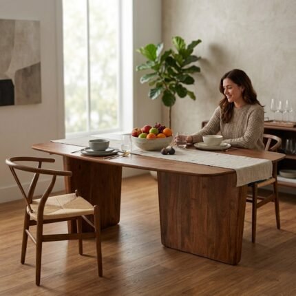 PRITI Solid Wood Dining Table 32