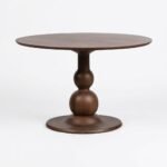 PRITI Vintage Round Dining Table (Solid Wood ) - Image 4