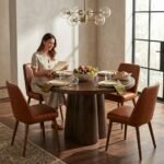 PRITI Wooden Dining Table (Brown Wood ) - Image 2
