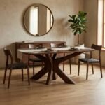 PRITI Wooden Dining Table (Solid Wood )