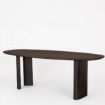 Wooden DINING TABLE BLACK W220/D90/H76 - Image 4