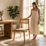 STACKABLE WOODEN CHAIR (SOLID WOOD) - PRITI - Image 2