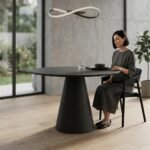 ROUND TABLE BLACK W120/D120/H76 - Image 3