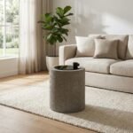 Concrete Cylinder | Round Side Table - PRITI - Image 3