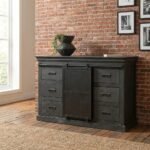 PRITI Dresser Sideboard 140 cm Black (Solid Wood ) - Image 3