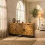 PRITI Handicraft Sideboard (Solid Mango Wood ) - Image 3