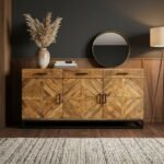 PRITI Handicraft Sideboard (Solid Mango Wood )