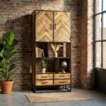 Wooden Shelving Unit 90 cm - PRITI - Image 2