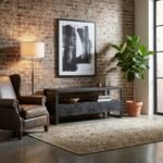 TV Cabinet 150 cm Black (Solid Wood) - PRITI - Image 3