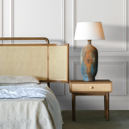 PRITI Rattan Bedcot - Queen