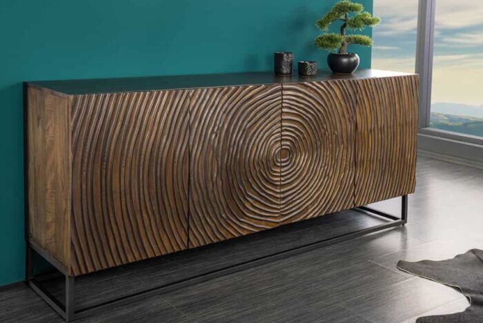 PRITI Sideboard Dark Brown 177 cm