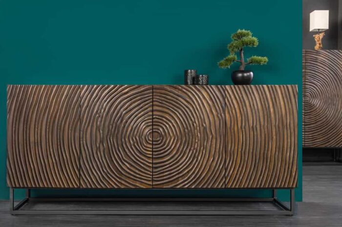 PRITI Sideboard Dark Brown 177 cm