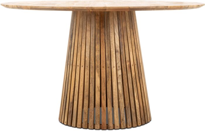 PRITI Round Japandi Dining Table 130 cm