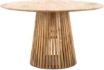 PRITI Round Japandi Dining Table 130 cm