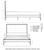 PRITI Double Bed Frame